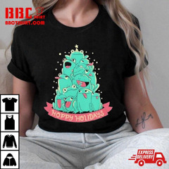 Top Frogs Tree Merry Christmas T-Shirt
