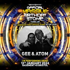 GEE & ATOM - Promo mix for Marc Smith's MASSIVE Birthday STOMP 12 -Jan 13th 2024 @ Basement 45