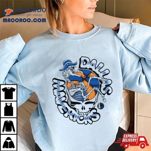 Stream Nba X Grateful Dead X Dallas Mavericks Skull 2024 T Shirt by