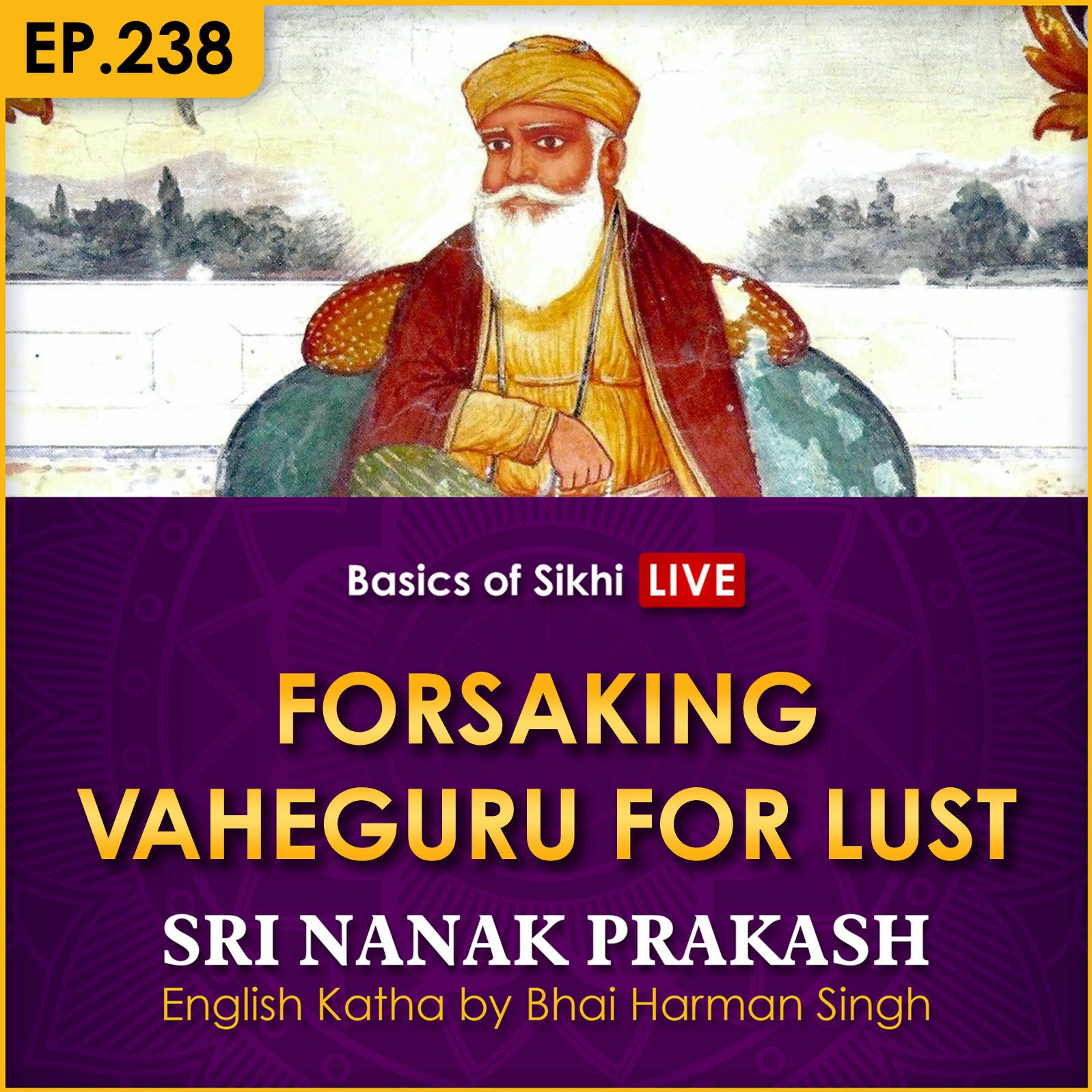 #238 Forsaking Vaheguru for Lust | Sri Nanak Prakash Katha | Bhai Harman Singh episode artwork