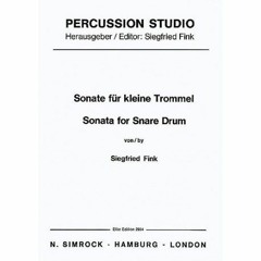 Sonata For Snare Drum Siegfried Fink
