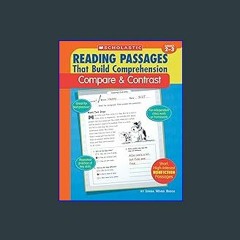 {PDF} ❤ Reading Passages That Build Comprehension: Compare and Contrast Grades 2-3 Full Pages