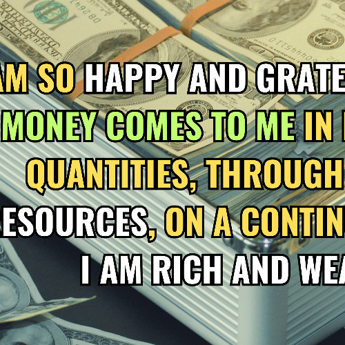 I am so happy and grateful - Subliminal Money Affirmation Repetitive Robotic