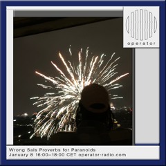 Wrong Sal's Proverbs for Paranoids - 8th January 2025