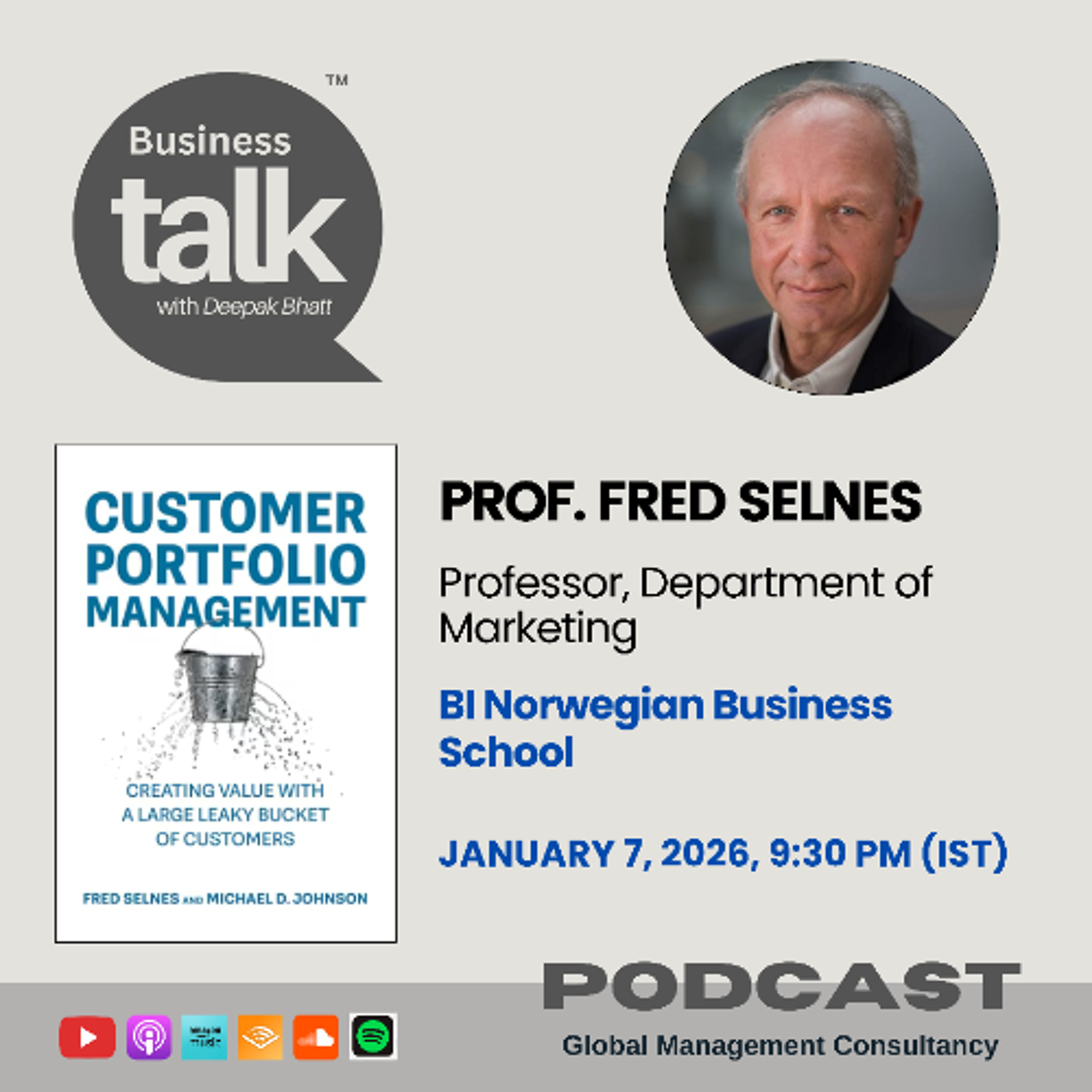 Leaky Bucket, Lasting Value: Prof. Fred Selnes on Customer Portfolio Management episode artwork