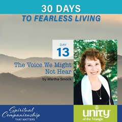 30 Days of Fearless Living: Day 13 l Rev Meemie l Unity of the Triangle l April 13 2020