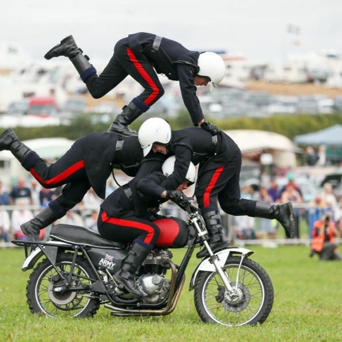 "White Helmets Motorbike Pyramid" (Unmastered)