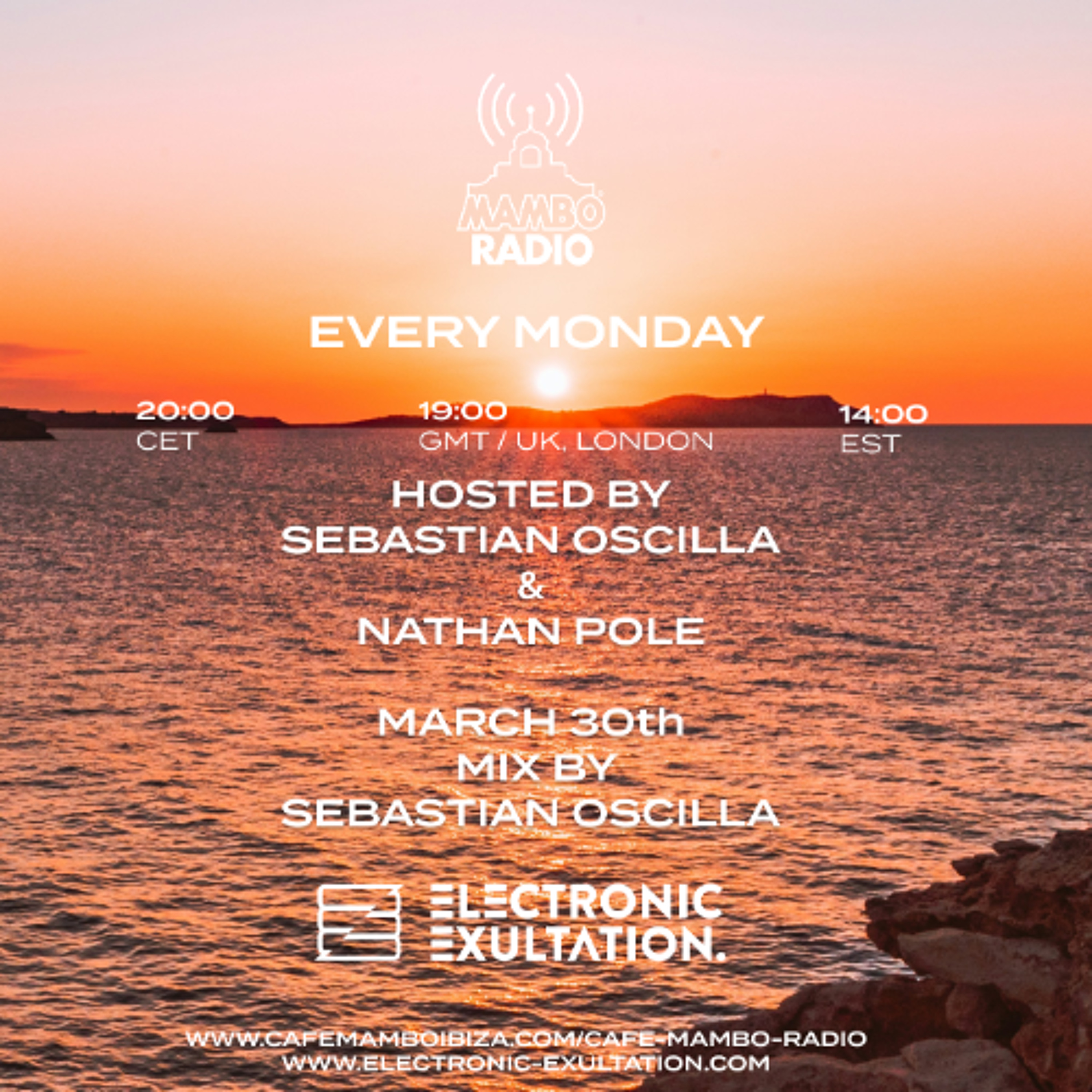 Electronic Exultation - Cafe Mambo Radio - 30-03 -2026 / Mixed By Sebastian Oscilla episode artwork
