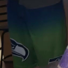 Seahawks ankle shorts