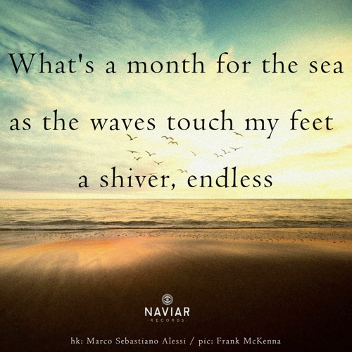 haiku #528: What's a month for the sea / as the waves touch my feet / a shiver, endless