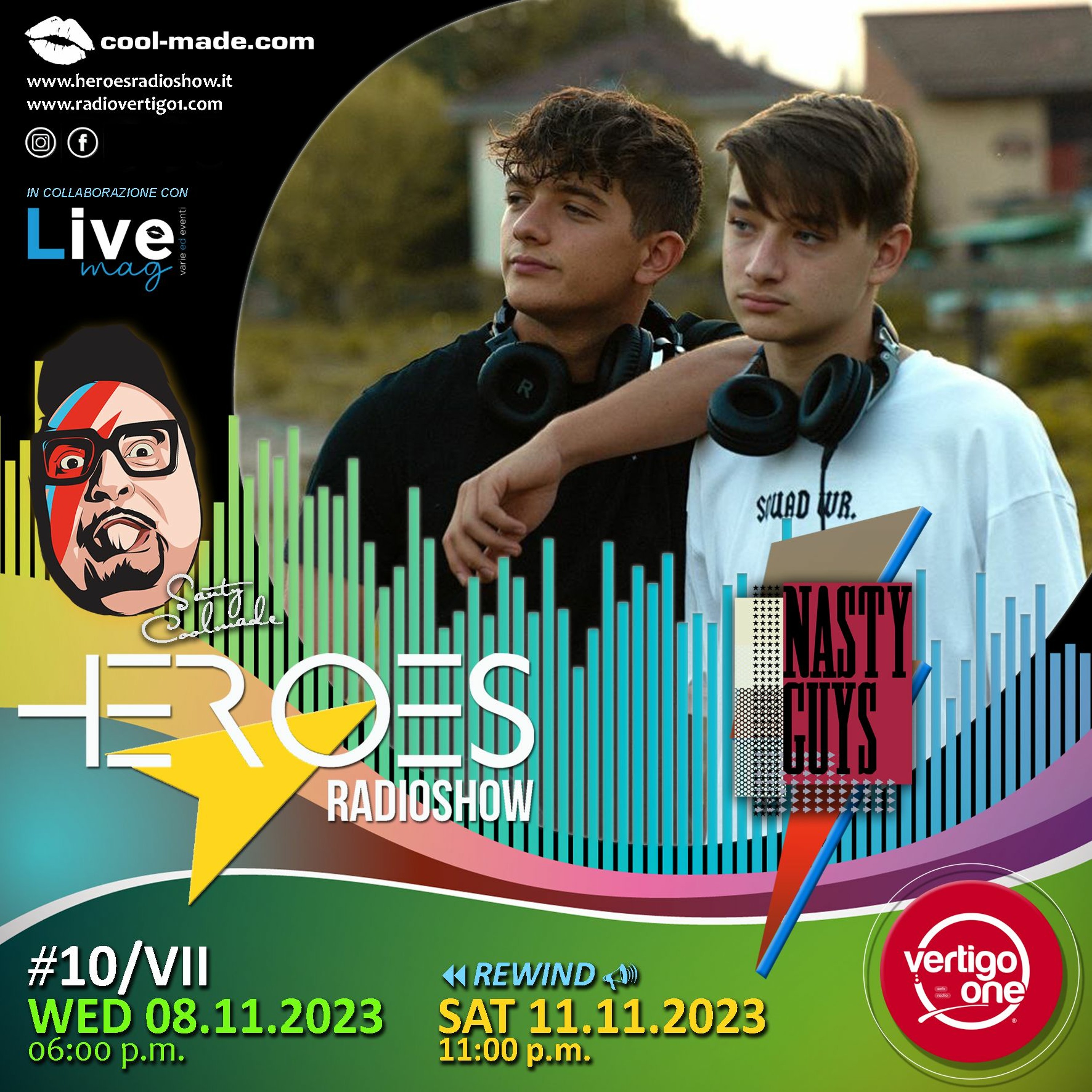 10/2023-24> HEROES RadioShow - Special Guest  NASTY GUYS episode artwork