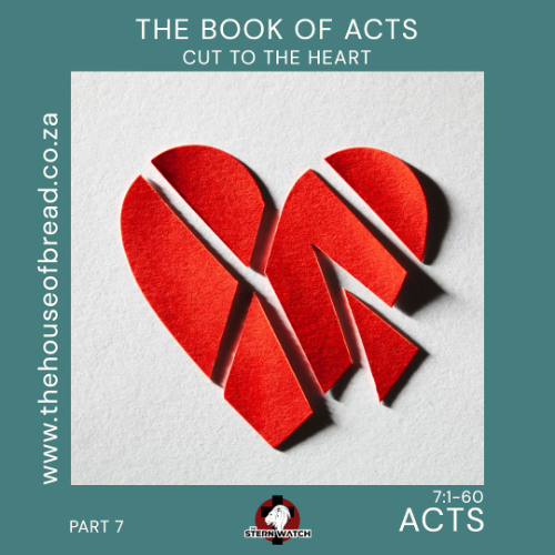 Note for 20250721 - Acts - Part 7 - Acts 7 - Cut to the Heart