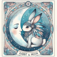 Rabbit And Moon (Rough and RAW version)