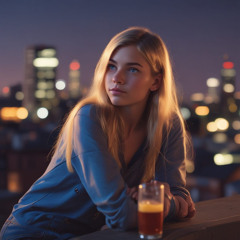 Blonde hair, blue eyes