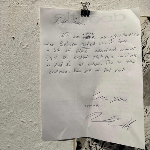 You’re Just Not That Punk (voice memo)