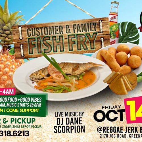 REGGAE JERK FISH FRY 10 - 14