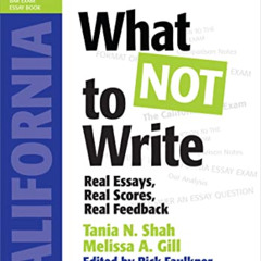 [Download] PDF 📘 What Not To Write: Ca Bar Exam Essay Book (Bar Review) by  Tania N.