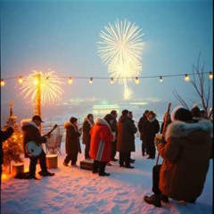 Toboggan sur la Grande Allée
