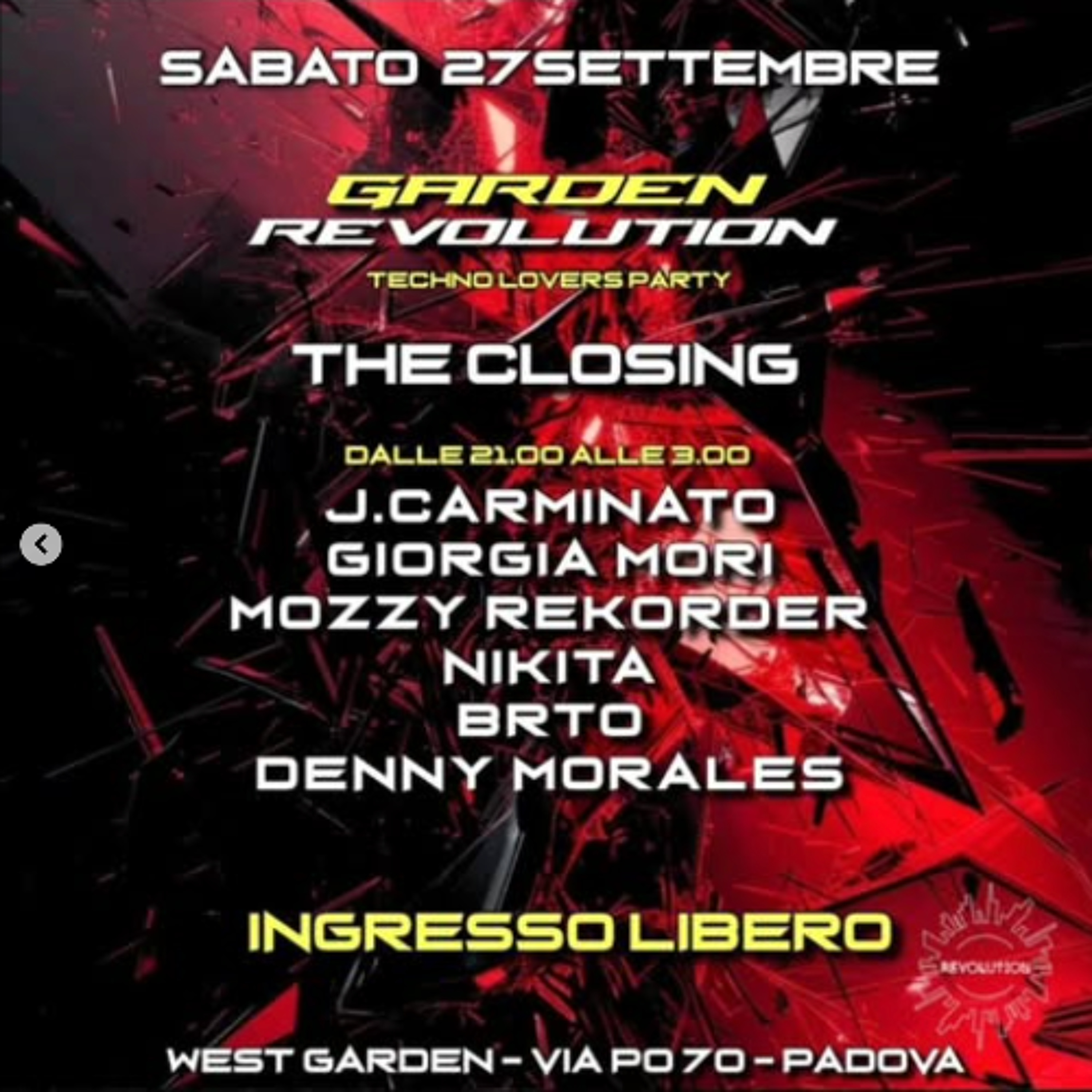 Mozzy Rekorder X REVOLUTION at WESTGARDER70 - PADOVA - 27 SETTEMBRE 2025 episode artwork