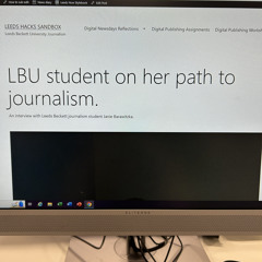 LBU student on her path to journalism