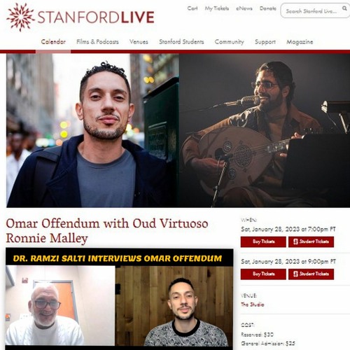 Ramzi Salti Interviews Omar Offendum (Promoting Jan 28, 2023 Stanford Event)