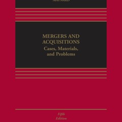 PDF Book Mergers and Acquisitions: Cases, Materials, and Problems (Aspen Casebook Series)