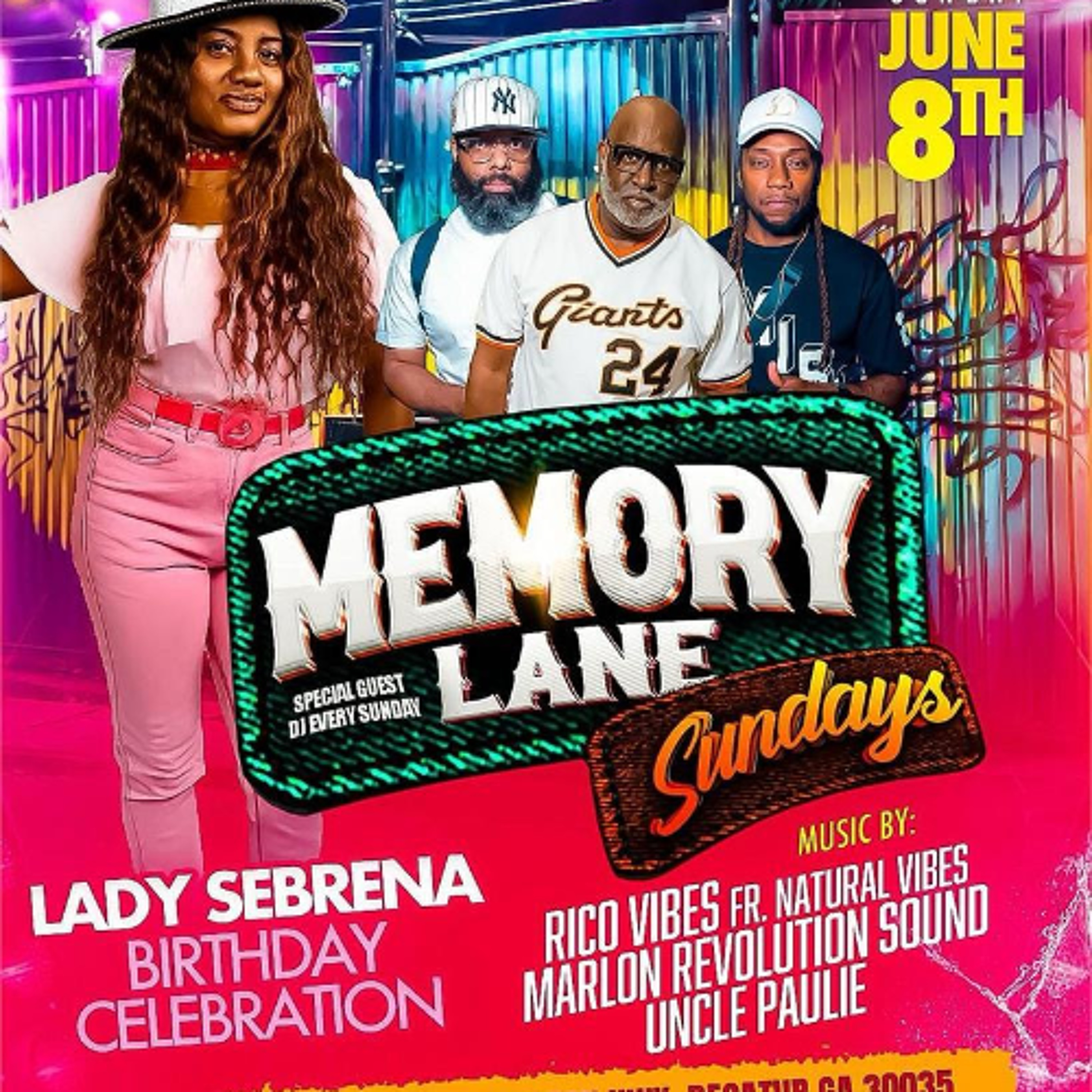NATURAL VIBES SOUND LIVE AT MEMORY LANE SUNDAYS JUNE 8th 2025