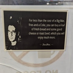 For less than the cost of a Big Mac, fries and a Coke, you can buy a loaf of fresh bread a