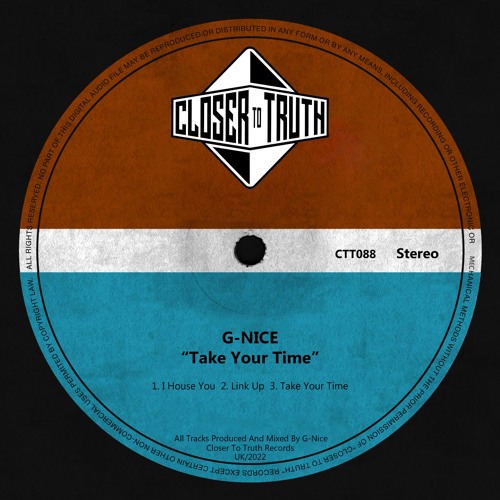 [CTT088] G-NICE - TAKE YOUR TIME EP
