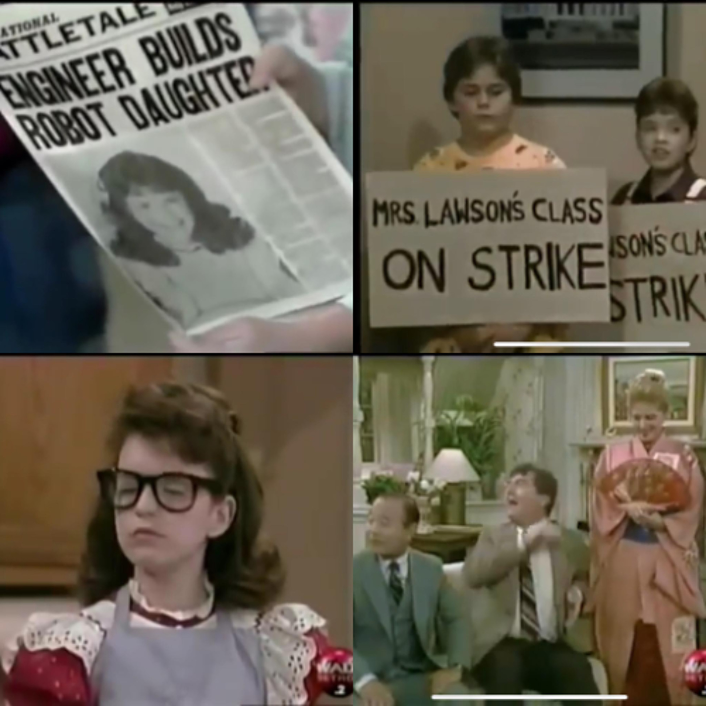 Small Wonder: S4E21: The Tattletale, S4E22: The Strike, S4E23: See No Evil  S4E24: Thy Neighbor's Wife