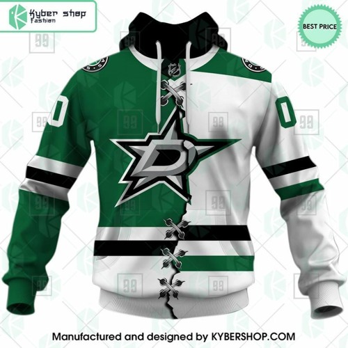 Dallas Stars Mix Home and Away Jersey CUSTOM Hoodie