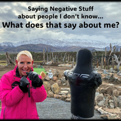 Saying Negative Stuff- what does that say about me