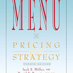 GET EPUB 📔 Menu: Pricing and Strategy by  Jack E. Miller &  David V. Pavesic EPUB KI