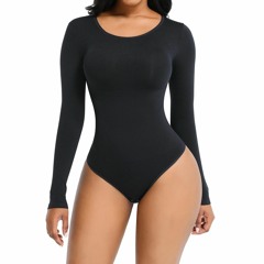 Lean Into Comfort And Support With Long - Sleeve Bodysuit Zip-Ups