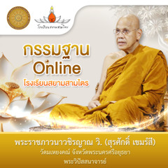 8 มีนาคม 13.00 น. เสียงสาธิตการยืน การเดินจงกรม (วันแรก)