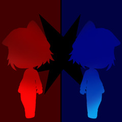 GX Genshin X Intro Red And Blue 1x