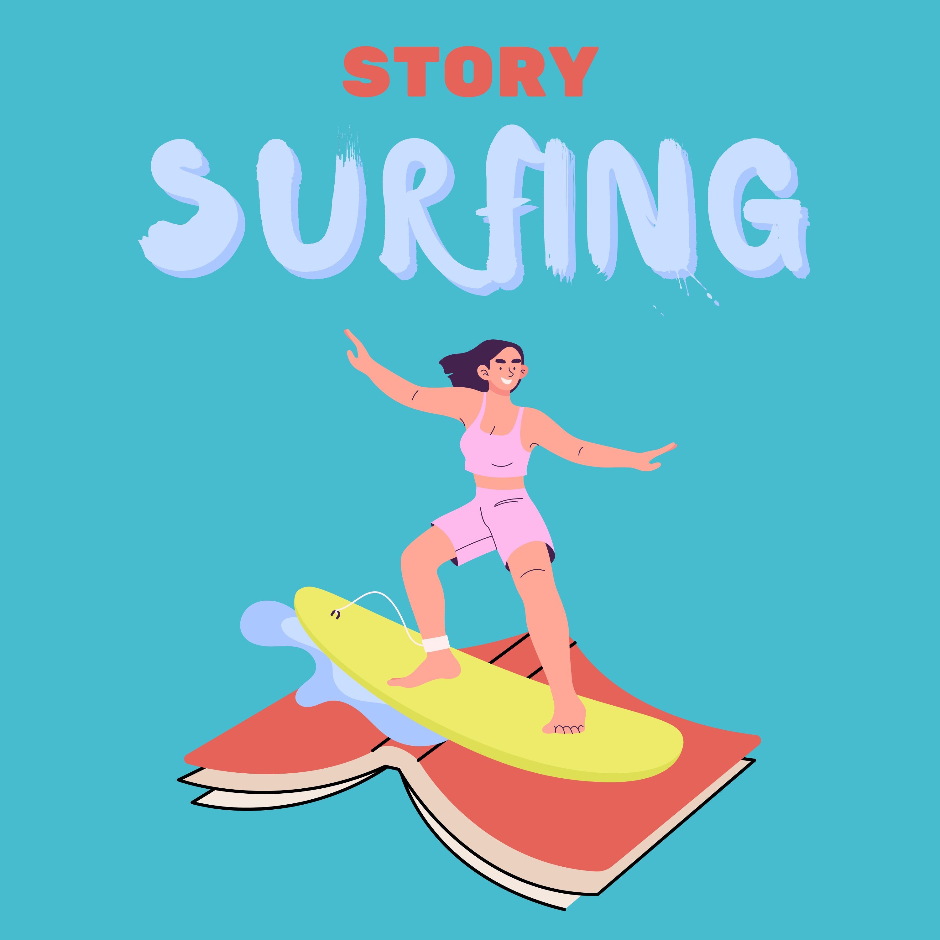 Story Surfing - Sara, Sim, Eloise and Evelyn - OLSH PodSquad episode artwork