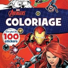 ⬇️ READ PDF Marvel Avengers - Coloriage avec plus de 100 stickers (Black Widow et Iron Man) Full