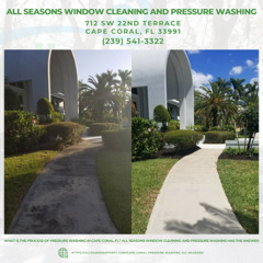 What Is The Process Of Pressure Washing in Cape Coral, FL? All Seasons Window Cleaning and Pressure Washing Has the Answer