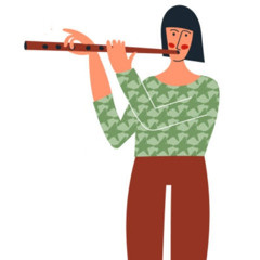 Traditional vendor of a traditional market