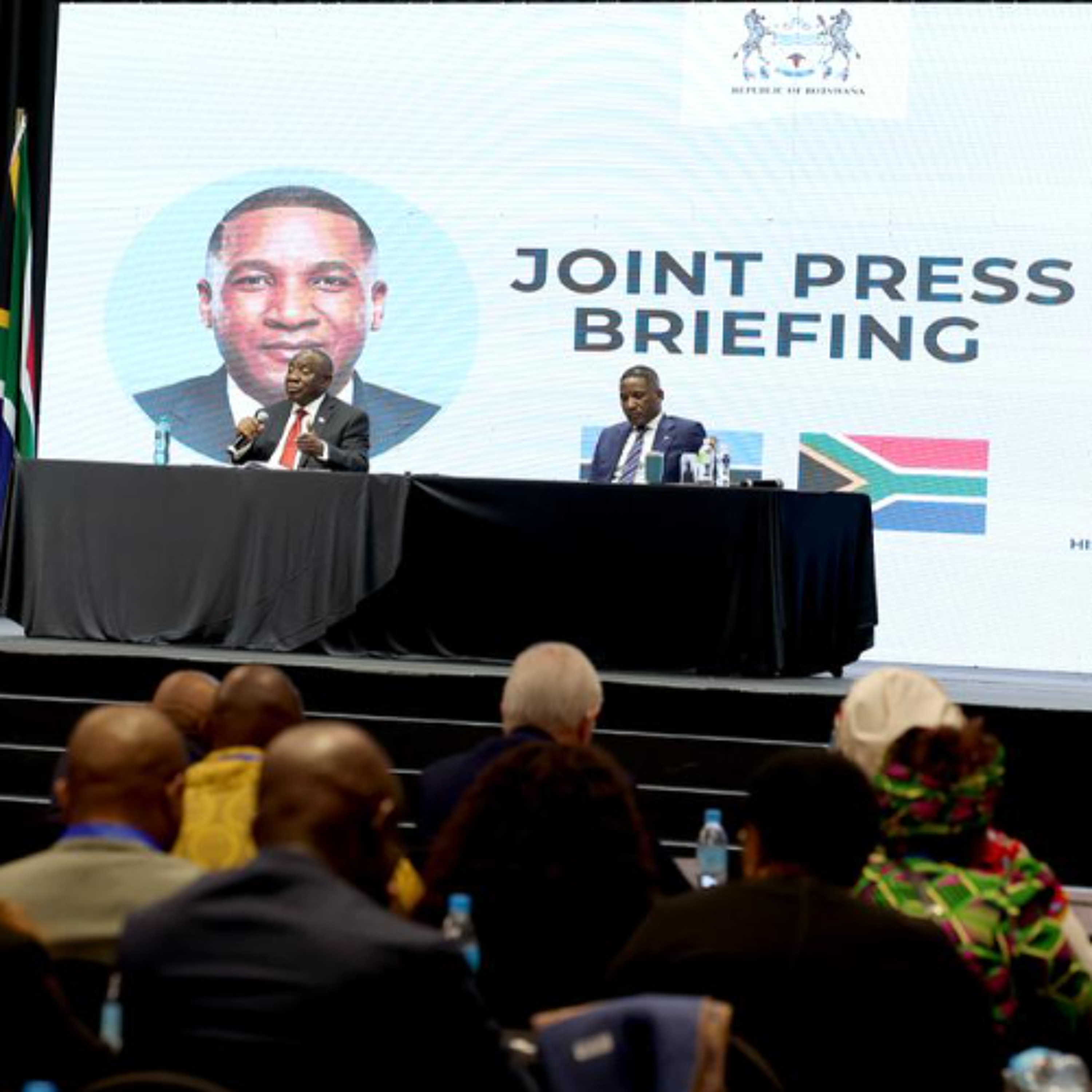 Joint Press Briefing between President Boko and President Ramaphosa at the 6th Session of Botswana-South Africa Bi-National Commision