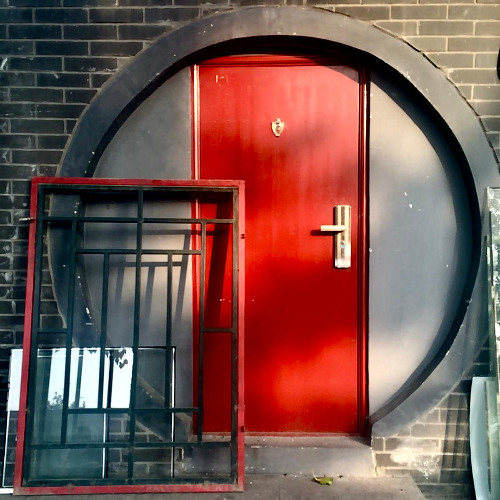 THE RED DOOR: as if faded from the suns rays