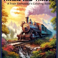[READ EBOOK]$$ 🌟 Trains and Tracks: A Train Enthusiast's Coloring Book: Relaxing, Stress-Relief, E