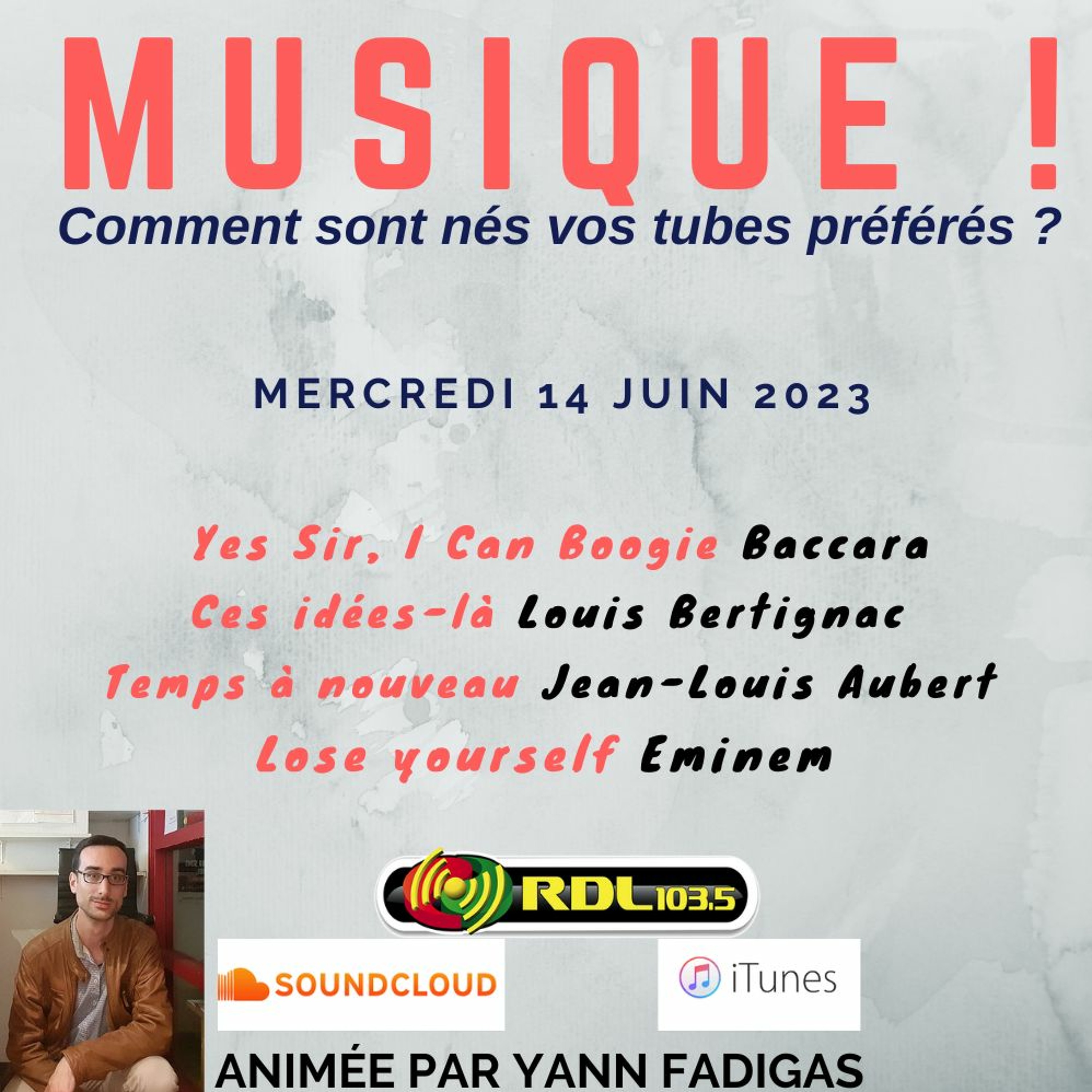 MUSIQUE 169 - 14 06 23 - "Lose yourself" (Eminem) / "Temps à nouveau" (Jean-Louis Aubert) / Baccara episode artwork