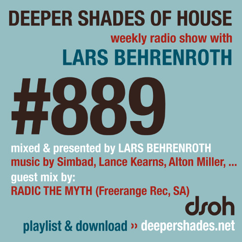 DSOH #889 Deeper Shades Of House w/ guest mix by RADIC THE MYTH