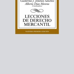 Epub Lecciones de Derecho Mercantil (Derecho - Biblioteca Universitaria de Editorial Tecnos) (Sp