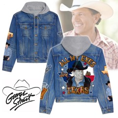 HOT George Strait All My Exs Live In Texas Hooded Denim Jacket
