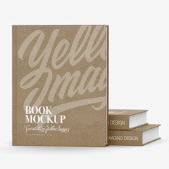 40+ Download Free Hardcover Book w/ Leather Cover Mockup Stationery Mockups PSD Templates