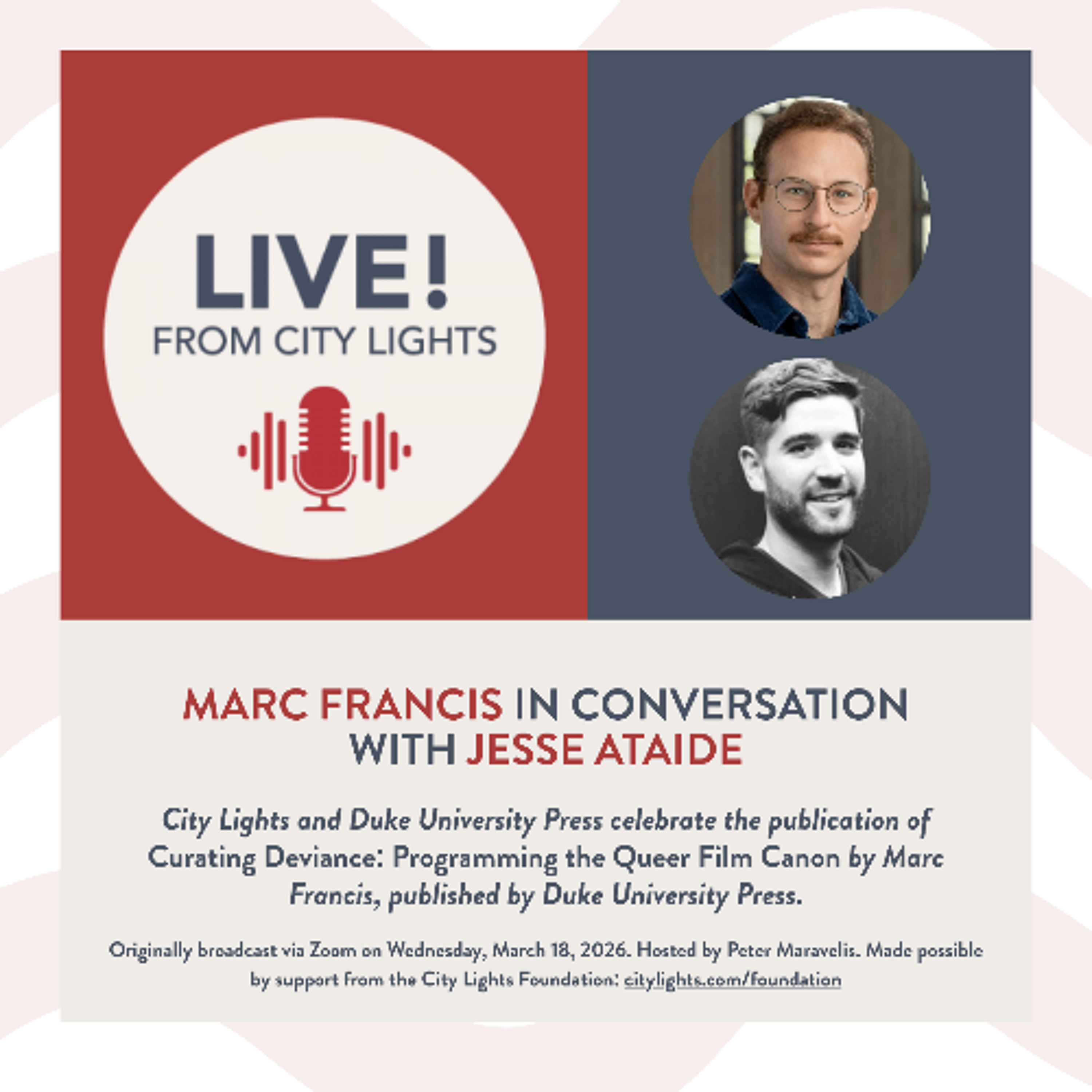Marc Francis in conversation with Jesse Ataide episode artwork