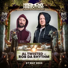 Al Twisted & Rob Da Rhythm @ Harmony of Hardcore 2023 | Extreme Darkness | Uptempo Hardcore Stage